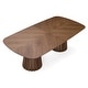 preview thumbnail 5 of 9, Modrest Truman Mid-Century Modern Walnut Extendable Dining Table