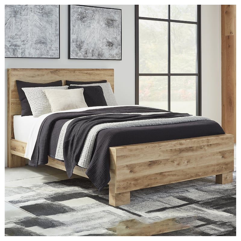 Signature Design by Ashley Hyanna Tan Brown Panel Bed - King