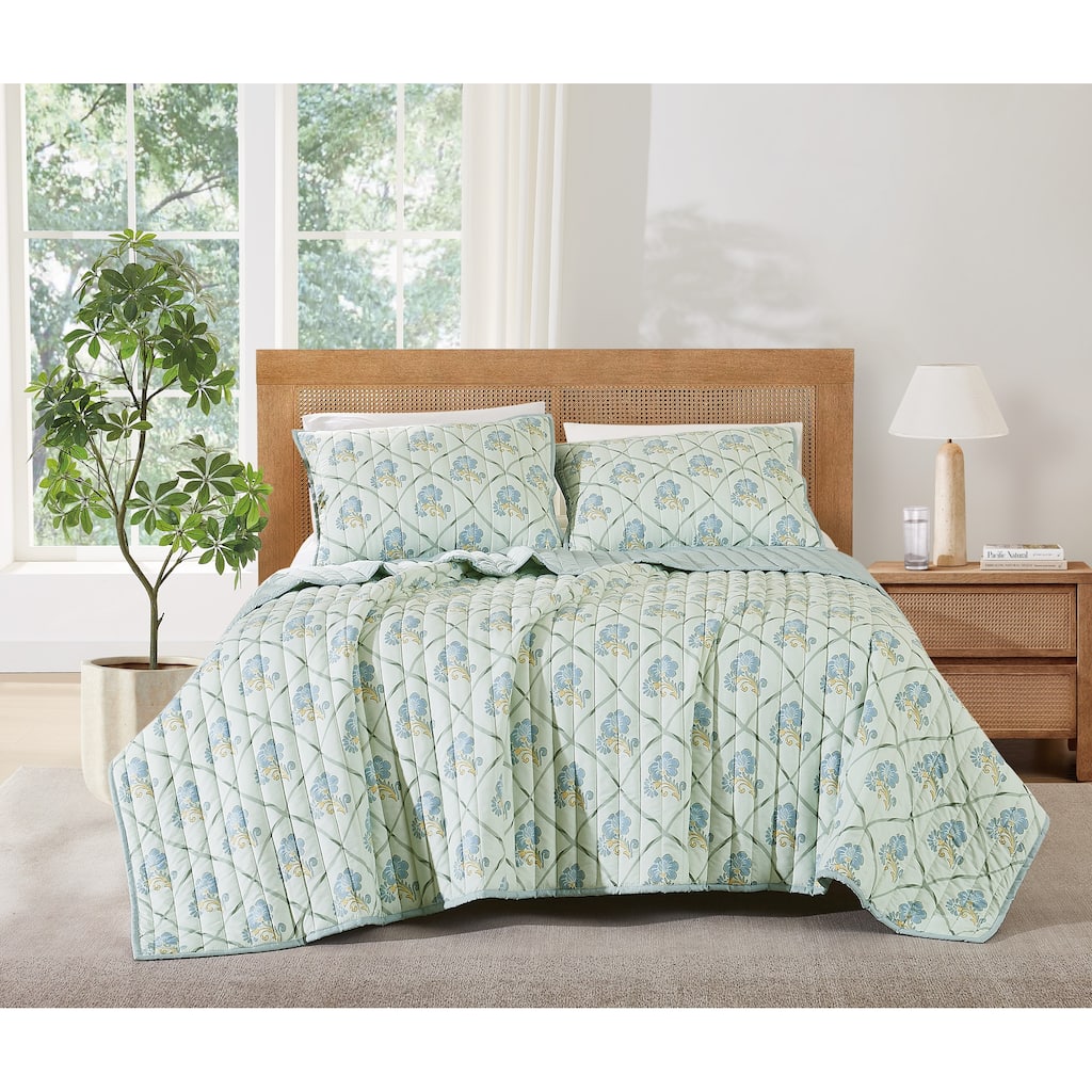 Brooklyn Loom Olivia Floral Quilt Set