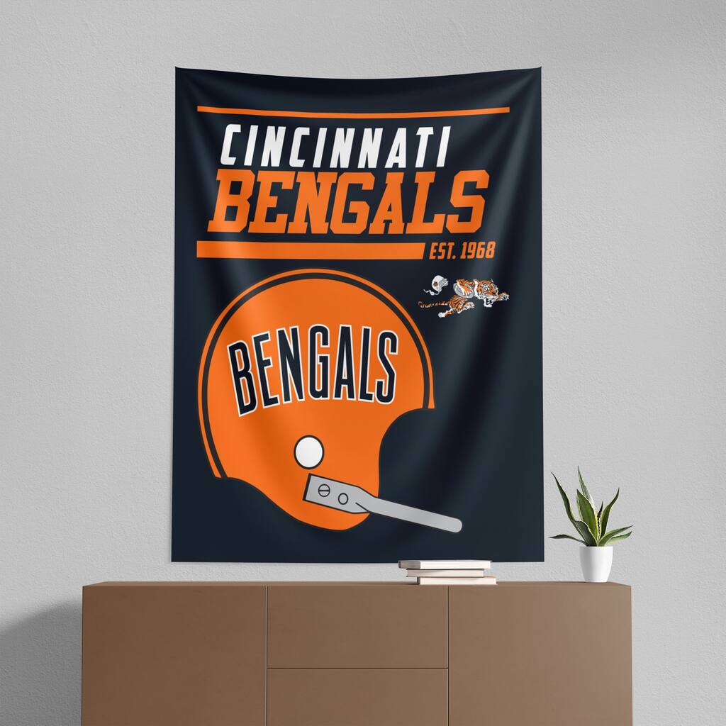 NFL Cincinnati Bengals 40 YD Dash Legacy Wall Hanging - 50"x60"