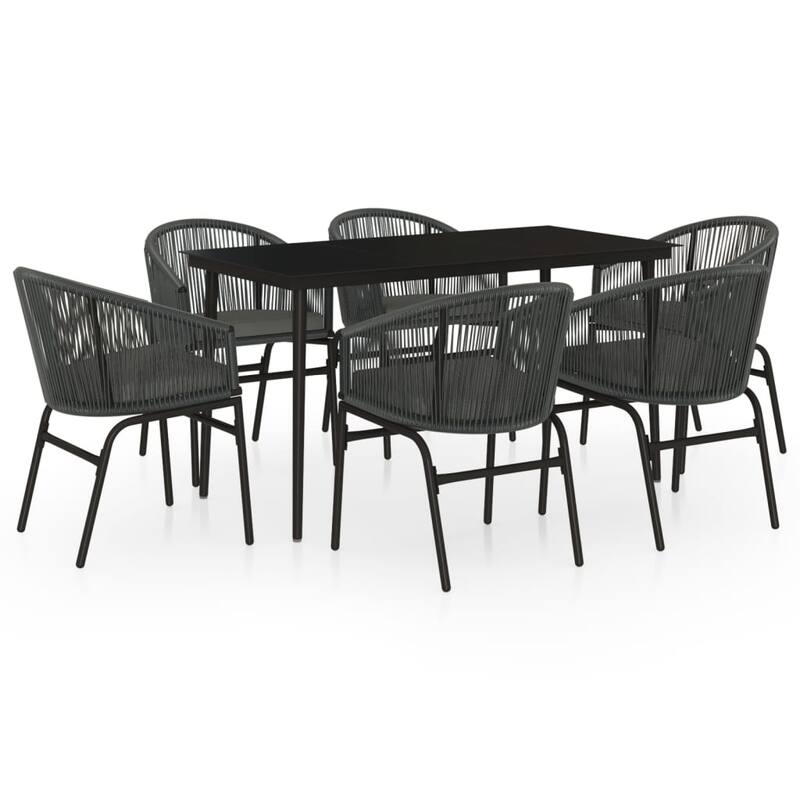 vidaXL Patio Dining Set Outdoor Garden Seat 3/5/7/9 Piece Multi Colors/Sizes