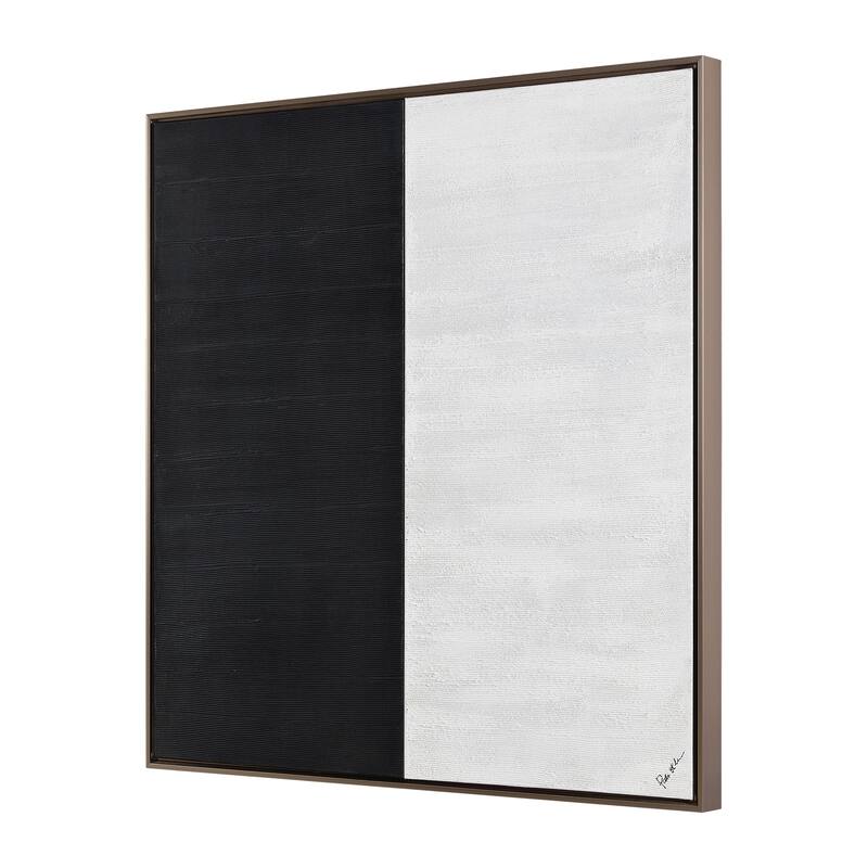 Renwil Gobi 40" Wide Canvas Art, Black