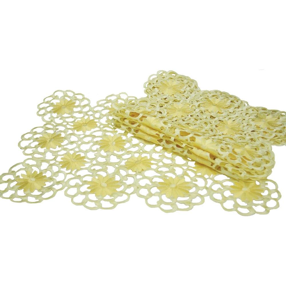 Polyester Floral Placemats 14x 20 Ich- Set of 4