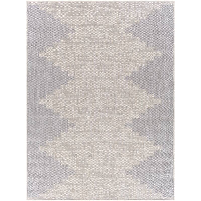 Jazsmin Indoor/ Outdoor Diamond Stripe Area Rug