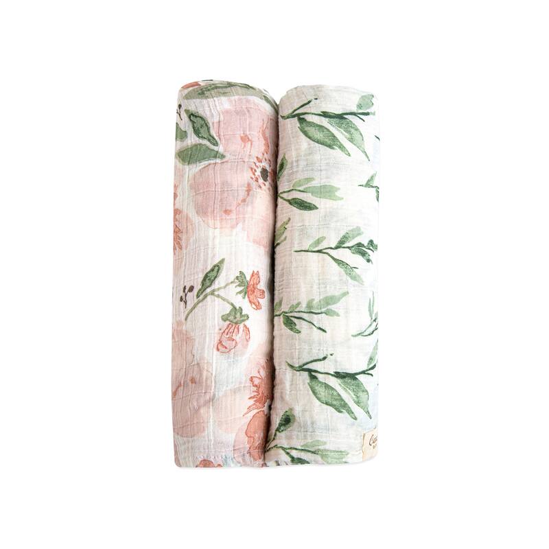 Crane Baby Swaddle Wraps Pack - Green
