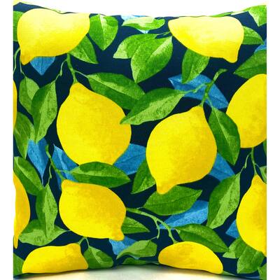 Lemon outdoor decorative throw pillow