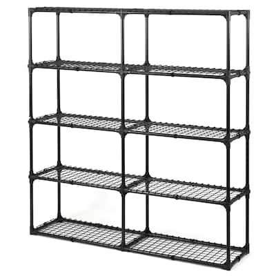 5-shelf Wire Rack (2 Pack), Versatile Design Heavy Duty Storage Shelf