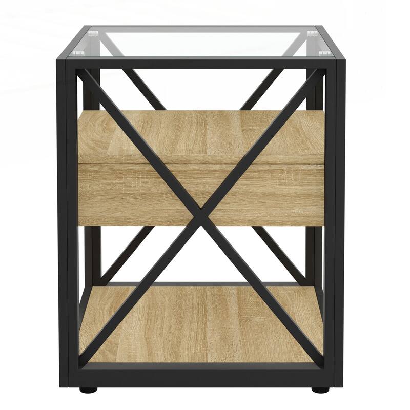 1 piece Modern End Table with Drawer