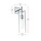 preview thumbnail 2 of 10, Elegant Lighting LD2362 Savant 18" Tall Bathroom Sconce
