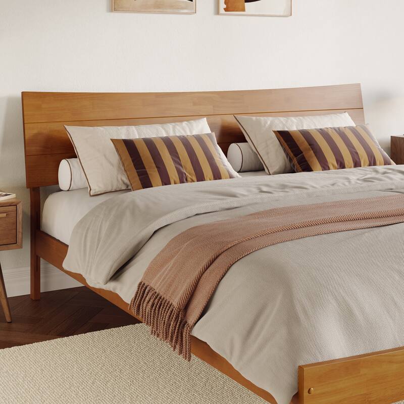 AFI Phoenix Wood Panel Headboard - Light Toffee - King