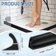 preview thumbnail 10 of 14, Collapsible Shower Water Barrier, TPE Splash Guard Black - 67"