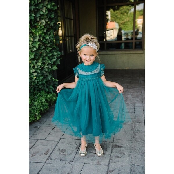 hunter green junior bridesmaid dress