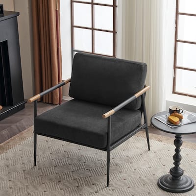 Leisure Lounge Arm Chair with Metal Frame