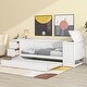 preview thumbnail 4 of 28, Twin Size Daybed Trundle Bed Pine Wood Bed Frame for Kids Teens