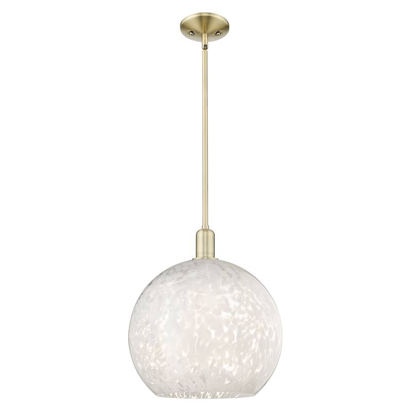 Innovations Lighting Endless Possibilities Arcadia - White Mouchette - 1 Light 14" Stem Hung Mini Pendant