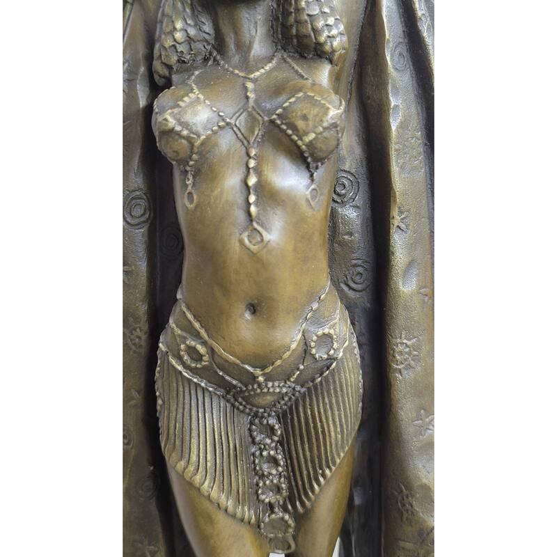 Signed Chiparus Dancer Art Deco Bronze Sculpture Statue Russian Ballet