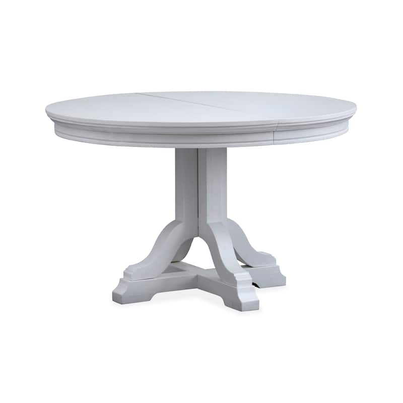 Magnussen Home Charleston Harbor Gray Extendable 48" Round Dining Table - 48''W x 48''D x 30''H