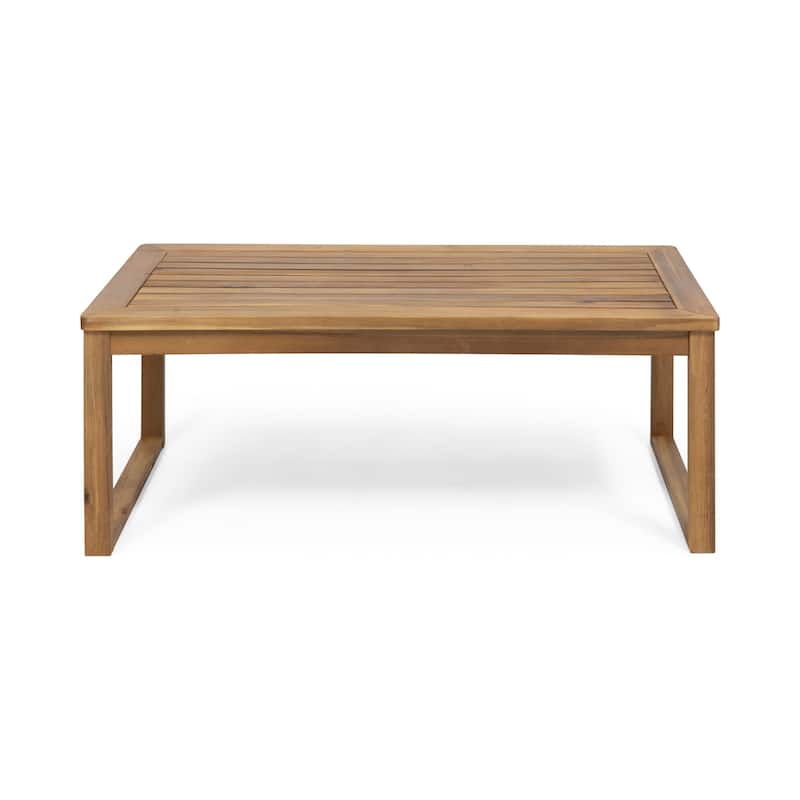 Samwell Acacia Wood Outdoor Loveseat and Coffee Table Set by Christopher Knight Home