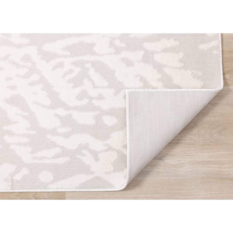 Hudson Collection - Grey/Light Cream Soft Area Rug
