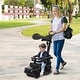preview thumbnail 19 of 39, 3-In-1 Ride on Push Car Mercedes Benz G350 Stroller Sliding Car with Canopy - 34.3" x 15.5" x 37.4" (L x W x H)