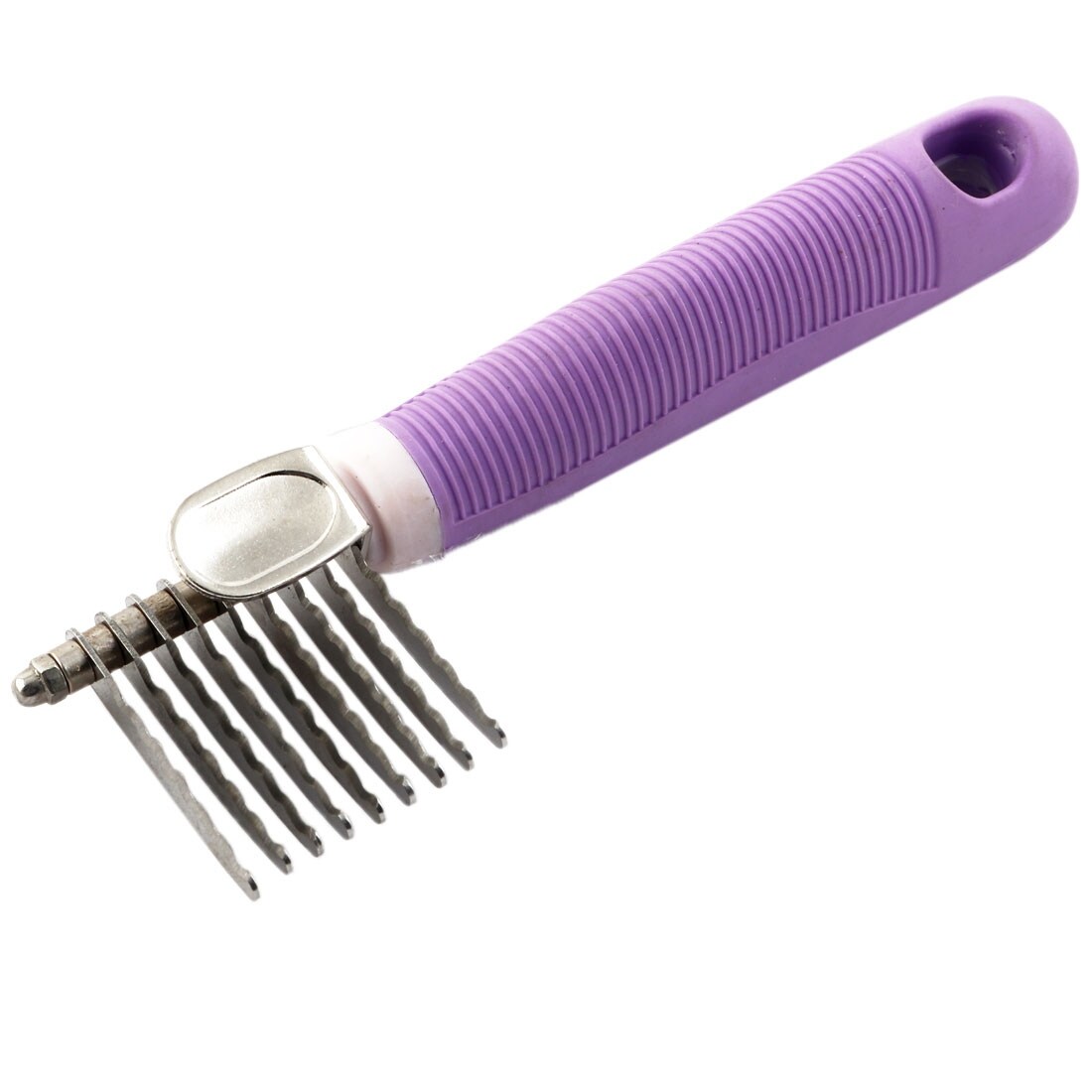 Shop Unique Bargains Pet Dog Cat Matt Breaker Comb Purple