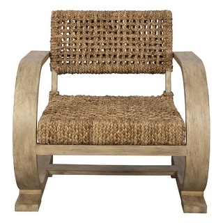 Driftwood Woven Accent Chair - 30" - Brown and Gray