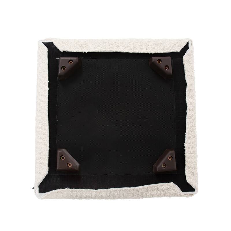 Allan Andrews Universal Square Cube Ottoman with Cover, Barbet Collection