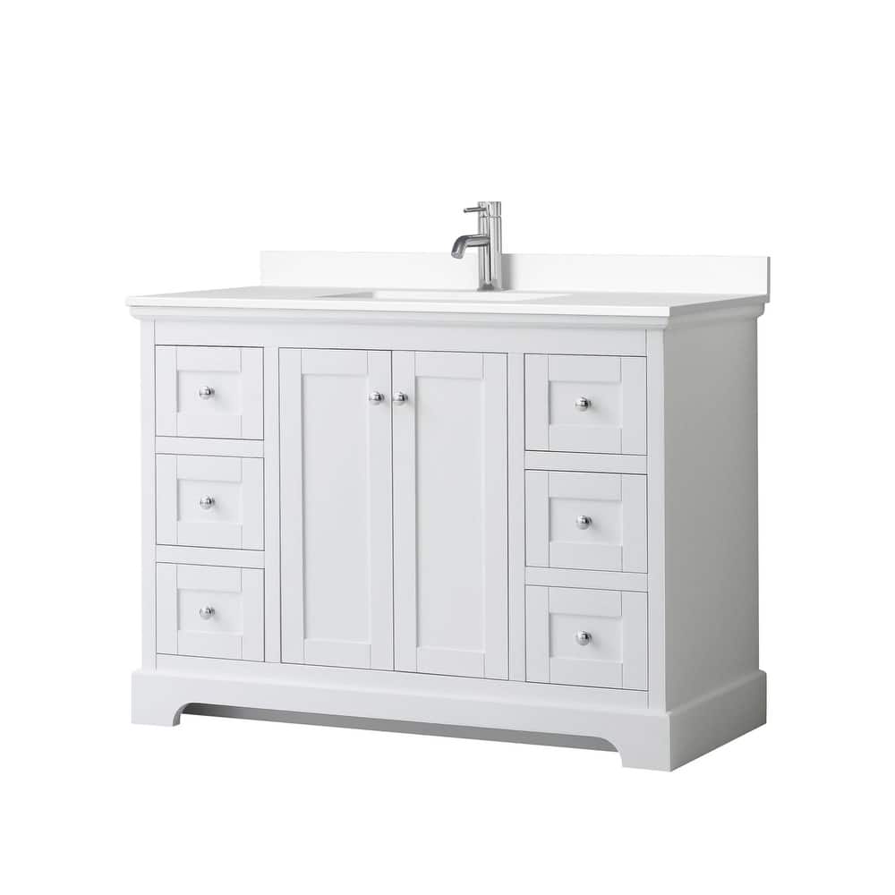 Wyndham Collection Avery 48" Free Standing Single Basin Vanity Set