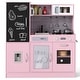 preview thumbnail 3 of 27, Pretend Play Kitchen with Utensils for Kids Aged 3+ - 36" x 12" x 39" Pink