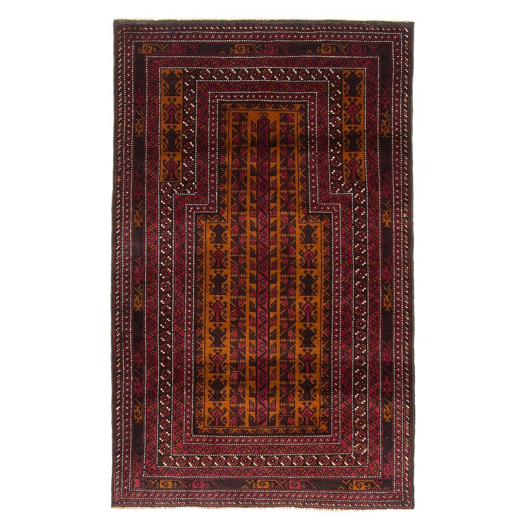 Teimani Brown Rug 2'9" x 4'7" - 2'9 x 4'7