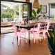 preview thumbnail 3 of 116, Industrial Metal 18 Inch Stackable Dining Chair Set Set of 2 - Pink
