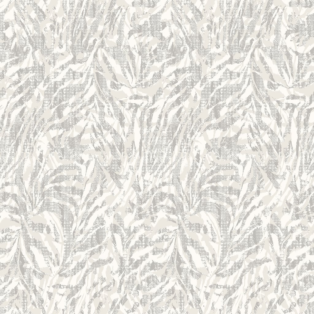 Davy Light Grey Zebra Wallpaper