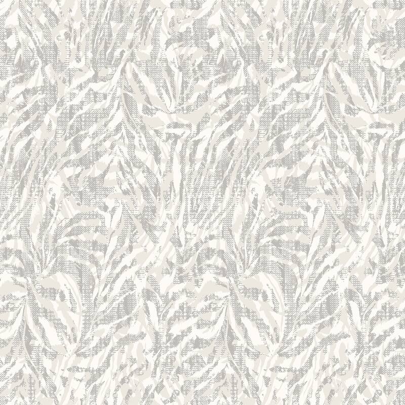 Davy Light Grey Zebra Wallpaper