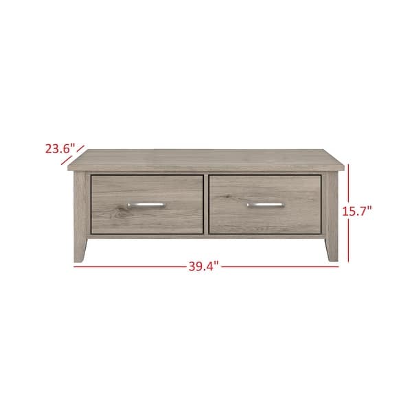 Kayla Coffee Table With Storage - White Oak - Bed Bath & Beyond - 37908245