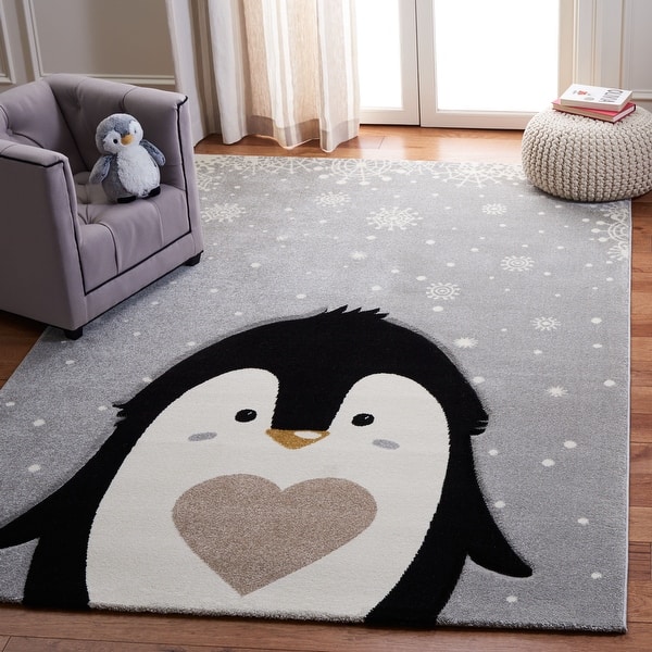 slide 1 of 1, SAFAVIEH, Carousel Kids Henriikka Penguin Rug