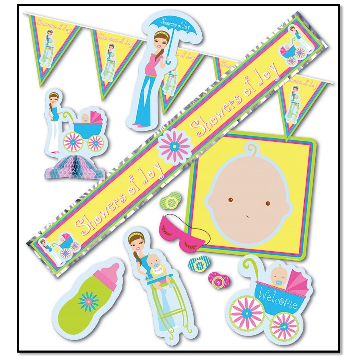 Shop Club Pack Of 54 Gender Neutral Showers Of Joy Baby Shower