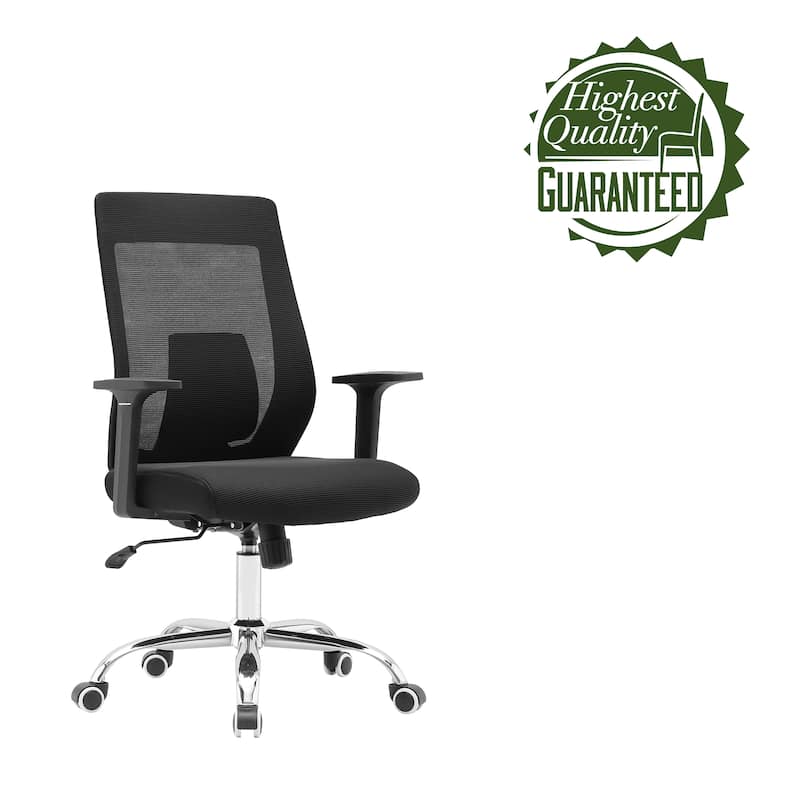 Porthos Home Gage Office Chair, Mesh Back, Roller Caster Wheels