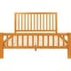 preview thumbnail 22 of 53, Hampton Wooden Platform Bed with Slatted Headboard and Footboard