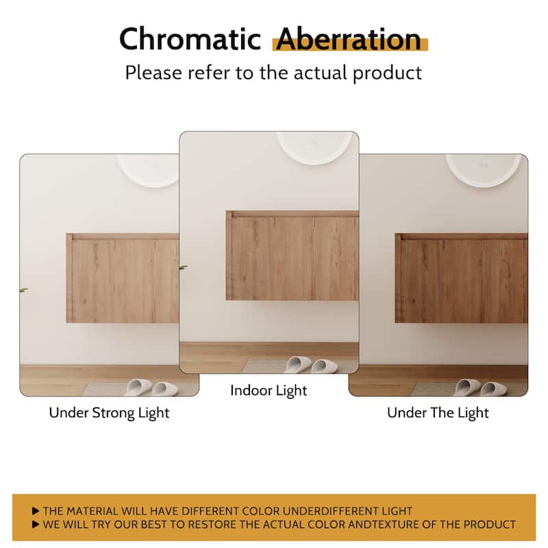 24/30/36/48/60 Inch Floating Bathroom Vanity Cabinet with Soft Close Door (Without Sink)