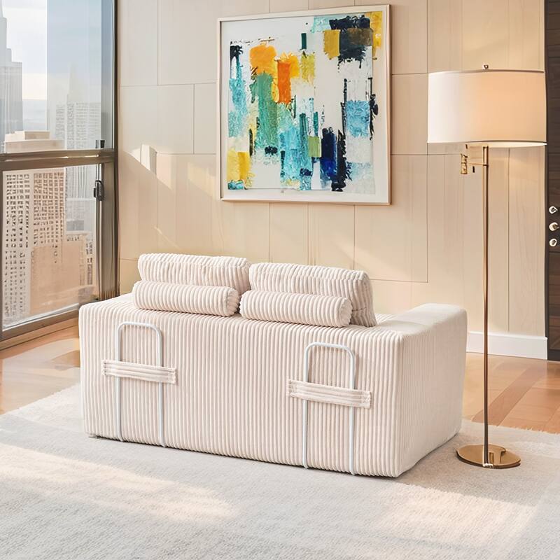 Loveseat Sofa Bed with Memory Foam