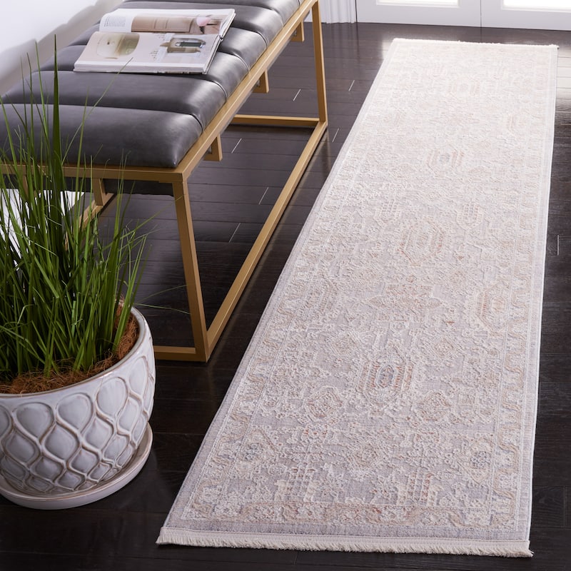 SAFAVIEH Marmara Cilgia Oriental Rug - Grey/Blue Rust - 2' x 8'