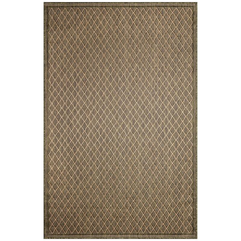 Liora Manne Carmel Diamonds Indoor/Outdoor Area Rug - 4'10" x 7'6" - Green