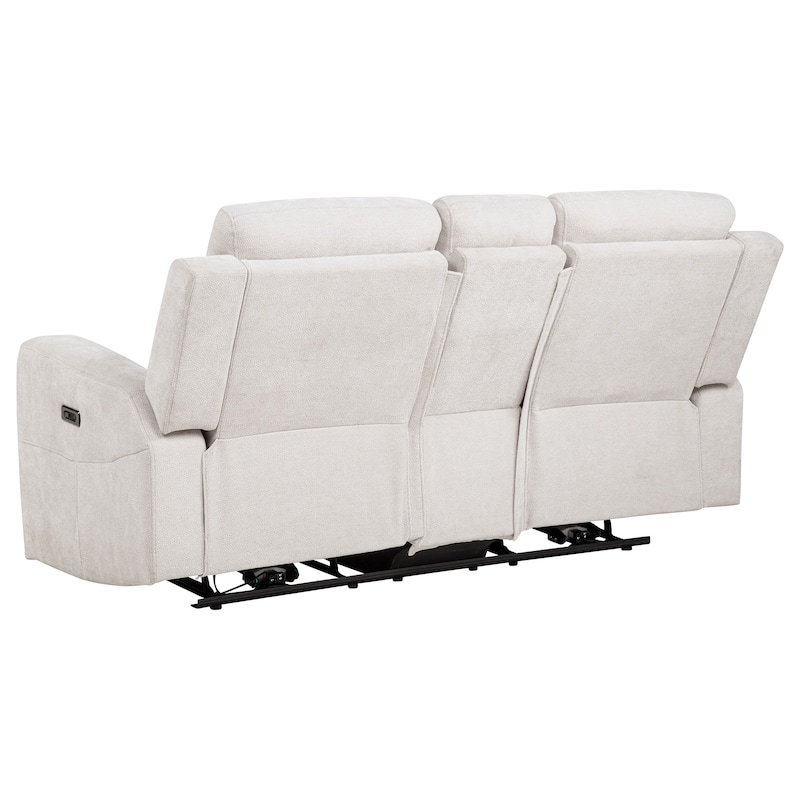 Kennett Chenille Upholstered Power Reclining Loveseat