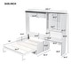 preview thumbnail 8 of 6, Murphy Bed Wall Unit with Sofa, Storage Cabinet & Desk by Harper&Bright Designs