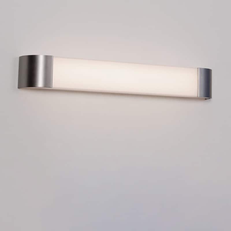 Allen 4-feet Satin Nickel LED Vanity, White Acrylic Shade