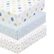 preview thumbnail 45 of 54, Polka Dot Animal Bear Friends ABC&123 Unisex Multi-color Cotton Toddler/Baby Crib Child Fitted Sheet Set (Pack of 3) - N/A City Frog