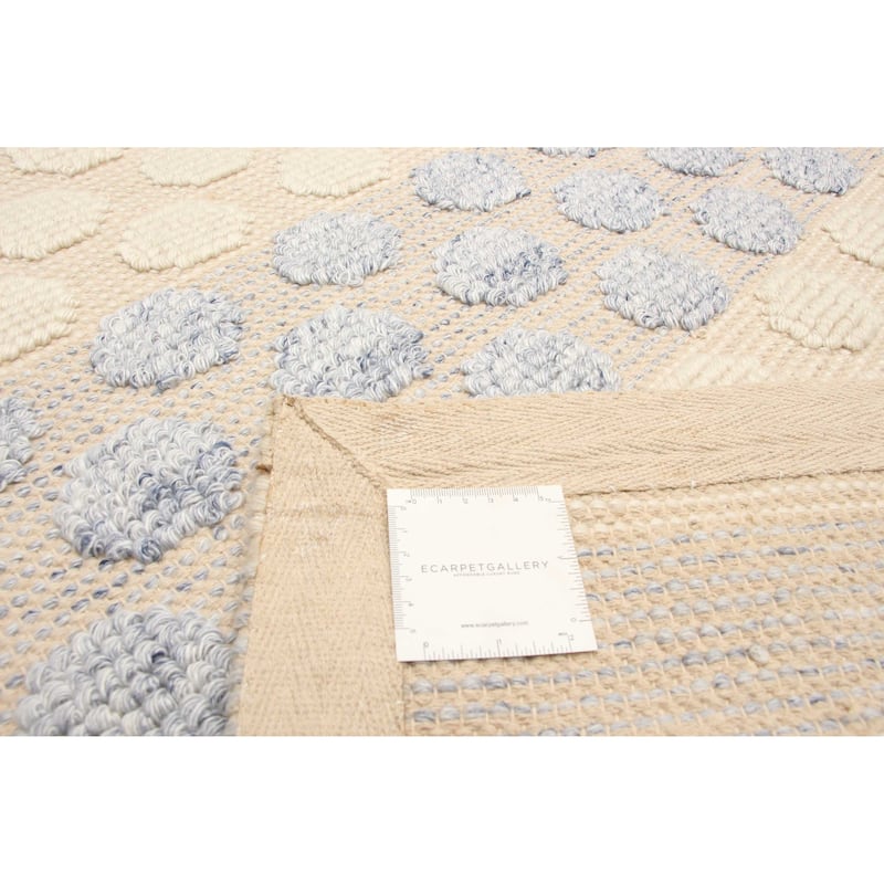 ECARPETGALLERY Braid weave Sienna Cream Wool Rug - 4'11 x 7'9