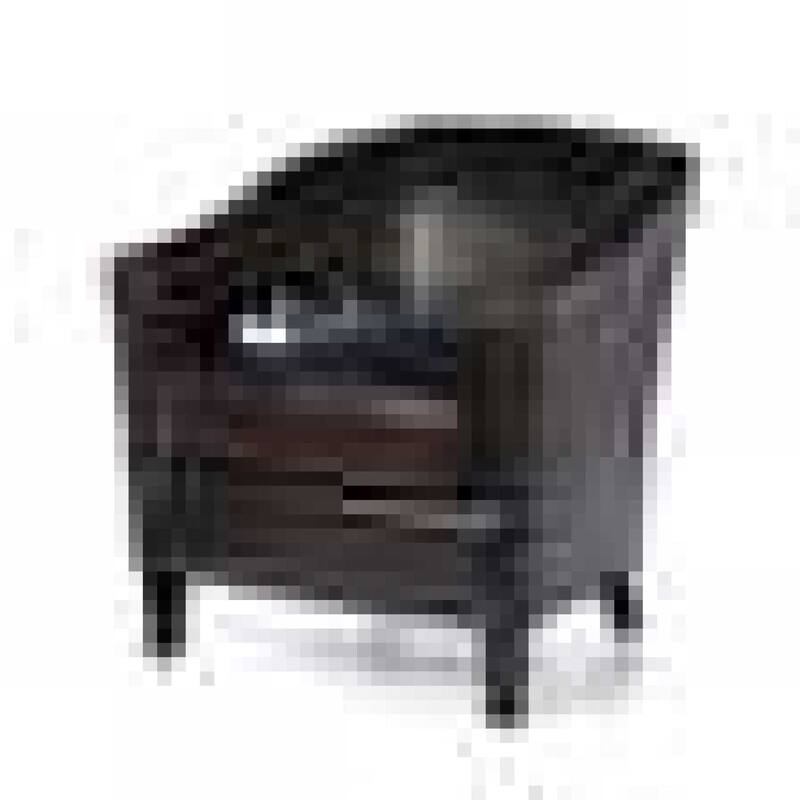 Roomfitters Faux Leather Club Chair with Nailhead Trim, Comfortable Cushioned Accent Armchair for Living Room Seating