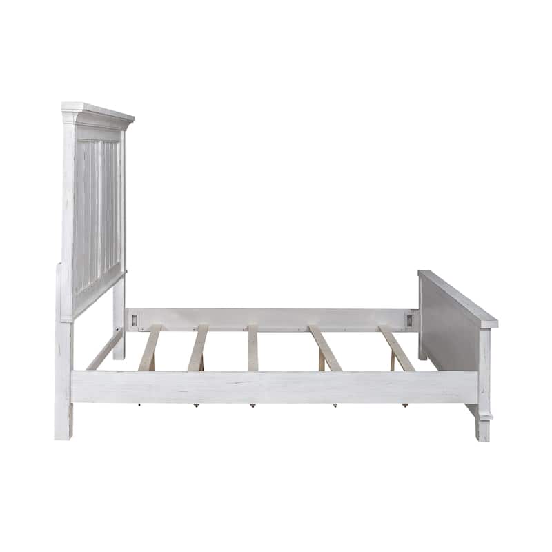 Liberty Furniture River Place Panel Bed, Dresser & Mirror, Chest, Night Stand - King, Queen