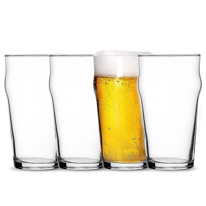Bormioli Rocco Nonix Set Of 4 Beer Glasses - 19.75 Oz - 19.75 Oz - Clear